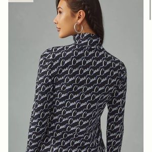 Maeve printed turtle neck Anthropologie